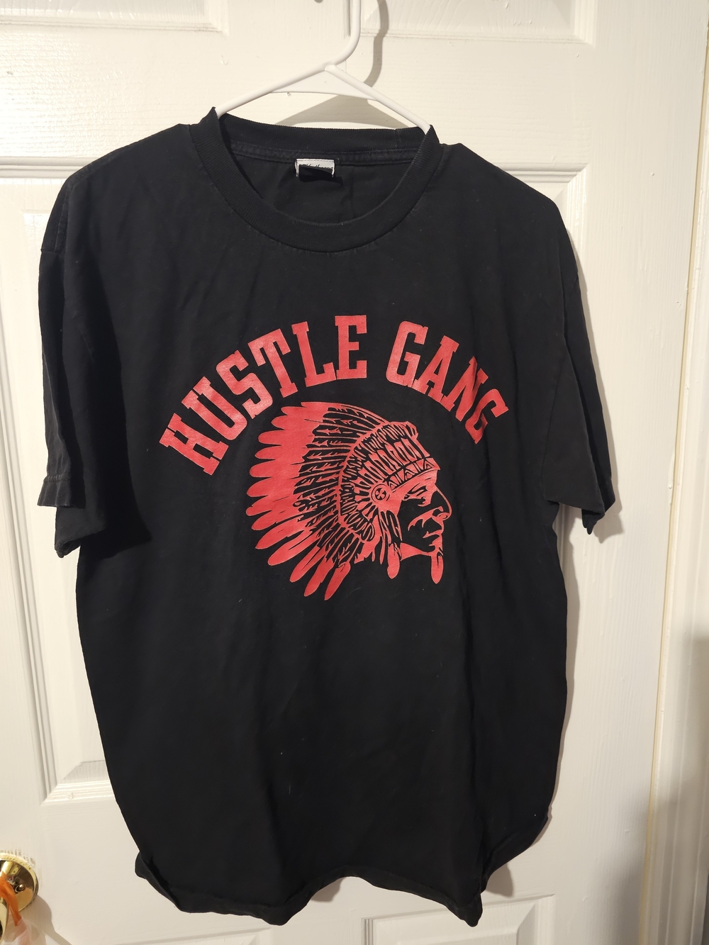 Hustle Gang Black Short Sleeve Tee with Red Graphic